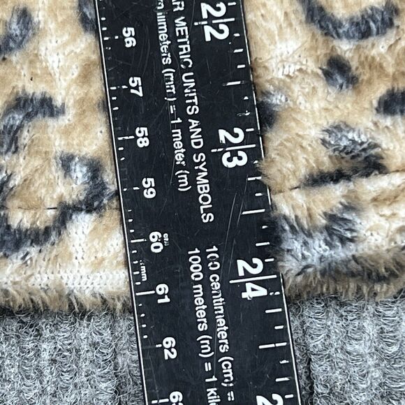 Emery Rose Vest Women 3XL Full Front Zip Leopard Print Fleece Sleeveless Outdoor - Picture 8 of 8